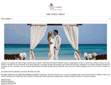 Tablet Screenshot of bodas.arubamarriott.com